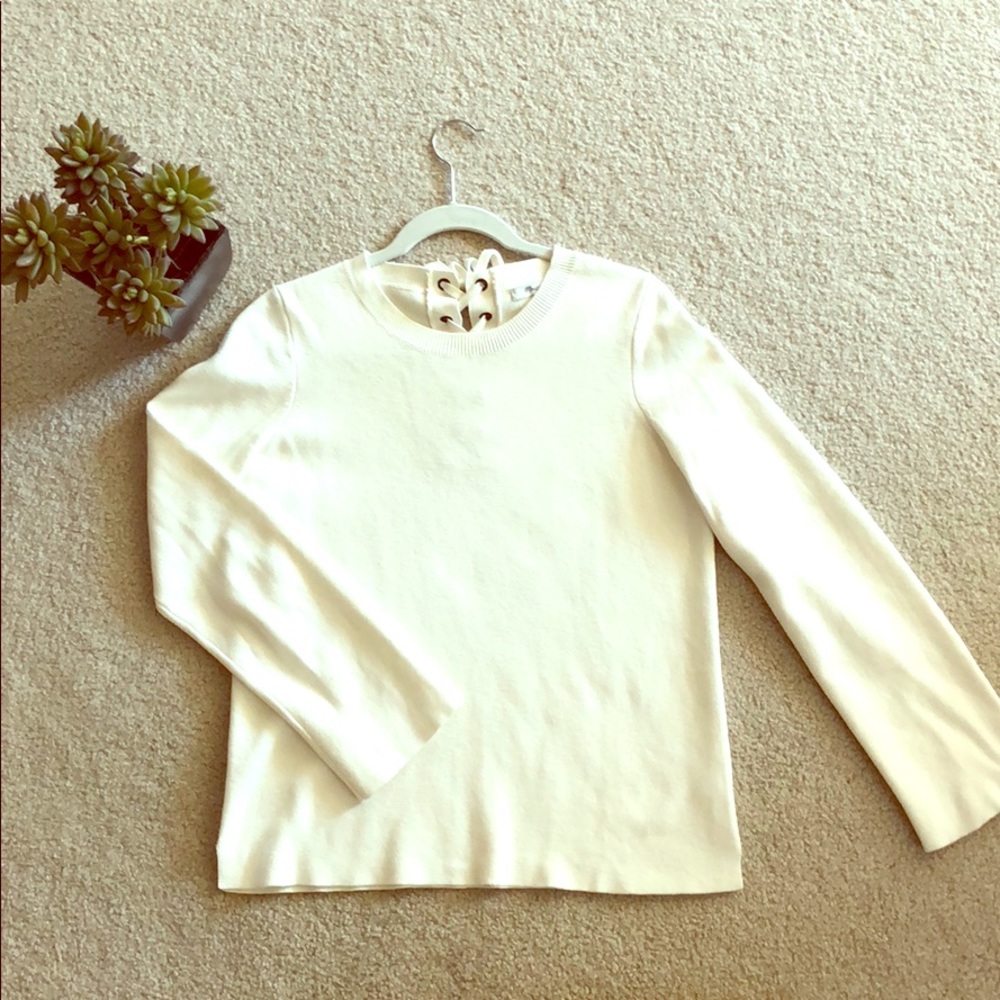 Madewell Lace-back Sweater